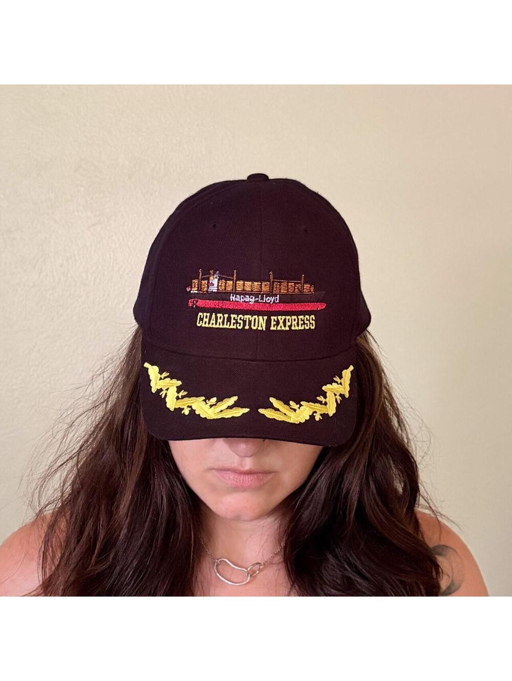 Black Hat Embroidered Yellow Transportation
